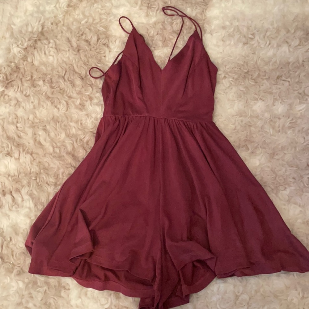Urban outfitters burgundy romper